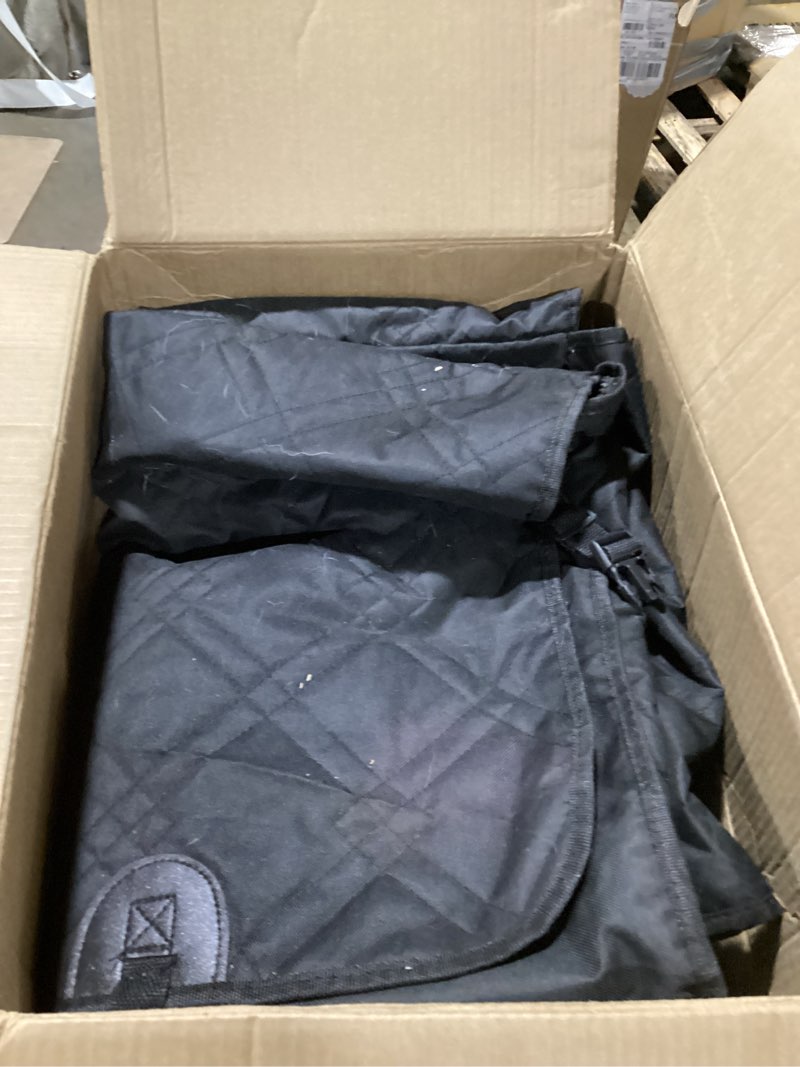 Condition photo showing As Is for (Similar to)Dog Car Seat Cover, Back Seat Cover for Dogs Pet Car Seat Protector Waterproof Bench Car Seat Cover, Non-Slip Reat Seat Cover fits Middle Armrest for Most Cars Trucks SUVs - Black