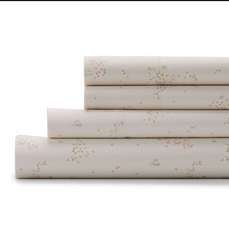 Sonoma Goods For Life® The Easy Care 525 Thread Count Sheet Set or Pillowcases, Tossed Floral Beige