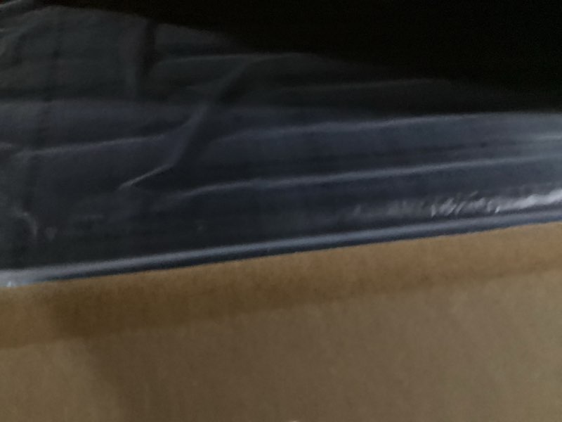 Condition photo showing Good Condition for Art3d 12-Pack Slat Design 3D Wall Panels for Interior Wall Decor, 2x4 FT PVC Decorative Drop Ceiling Tiles - Black 24 x 48in. Oblong - Black 12