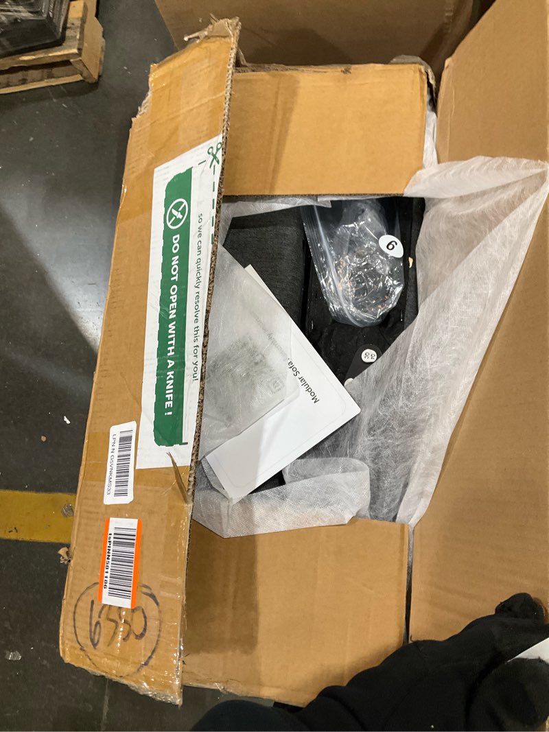 HONBAY Modular Sectional Sofa with Storage, U Shaped Couch Modular Convertible Sectional Couches for