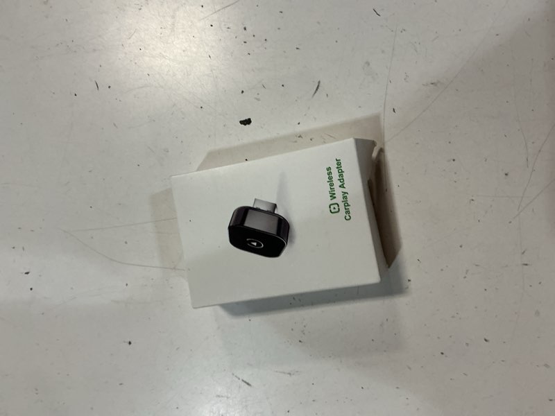 Condition photo showing New/Like New for wireless carplay adapter & android auto dongle, fast auto-connect, compact plug & play wireless carplay converter for iphone & android, usb/usb-c, no delay, seamless reconnection (black)