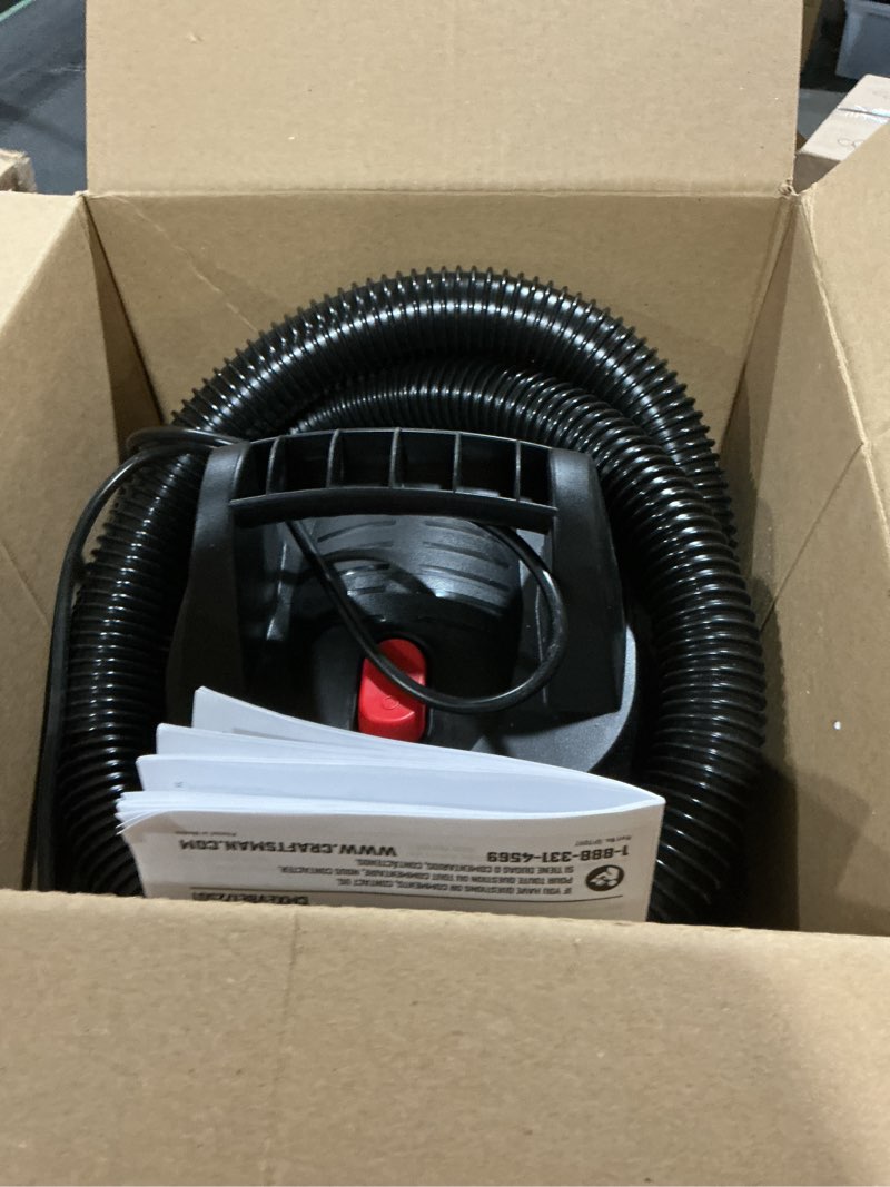 Condition photo showing Good Condition for CRAFTSMAN CMXEVBE17250 2.5 Gallon 2.5 Peak HP Wet/Dry Shop Vac, Portable Shop Vacuum Wet and Dry with Filter Bag, Hose and Attachments for Cleaning in the Home