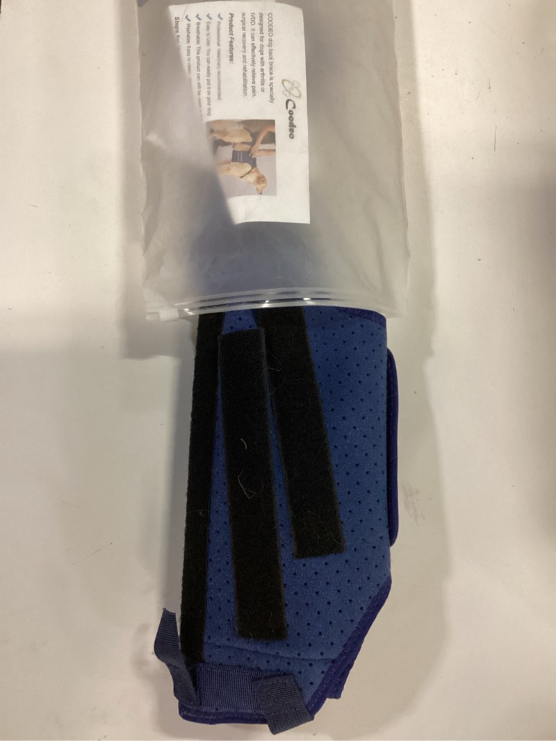 Coodeo Dog Back Brace for Dogs Arthritis, Pet Back Bracer for IVDD, Back Protector Helps Pain Relief, Surgical Recovery and Rehabilitation, Dogs Back Disease Prevention. (Black,Large