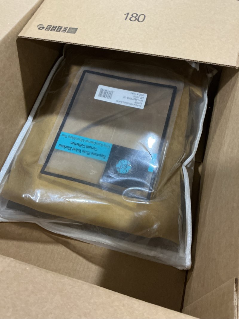 Condition photo showing Good Condition for hpd half price drapes signature plush velvet blackout curtains for bedroom (1 panel), 50w x 108l hotel black out curtains for living room, thermal insulated blackout curtains, apple cider gold apple cider gold 50"w x 108"l (pack of 1)