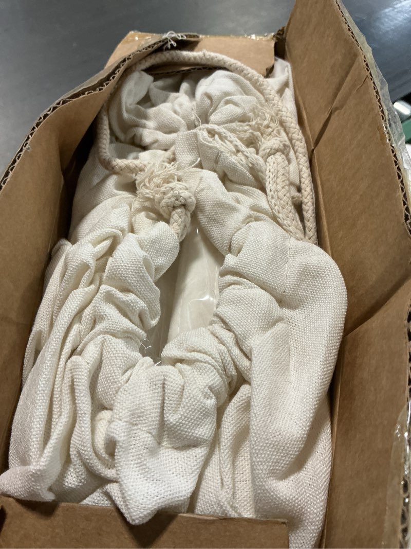 Condition photo showing As Is for YOUR MOON Natural Wool Mattress Pad Twin – 200GSM Organic Australian Wool Mattress Topper, Quilted F