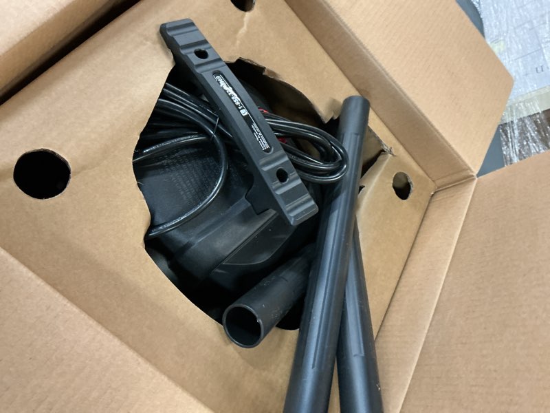 Condition photo showing As Is for Craftsman 4-HP Corded Wet/Dry Shop Vacuum