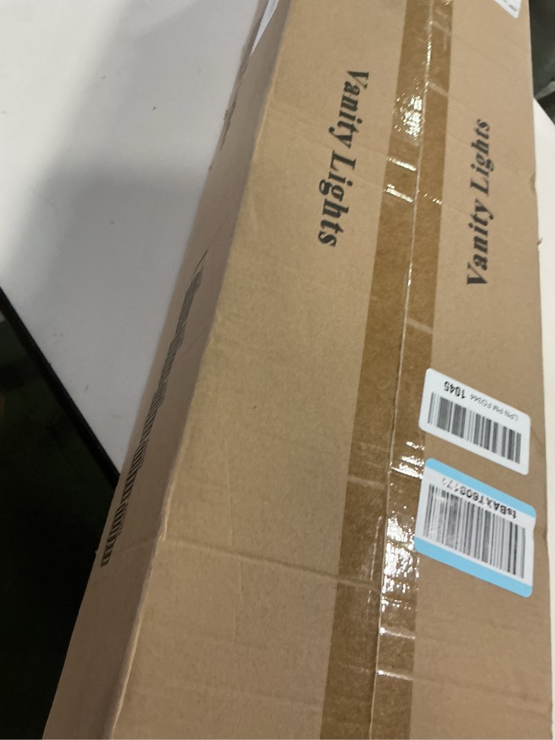 Condition photo showing New/Like New for Modern Crystal Bathroom Vanity Light 5-Lights Black Modern Crystal Wall Lamp Bathroom Modern Crystal Vanity Lighting Black Crooked 5-Light