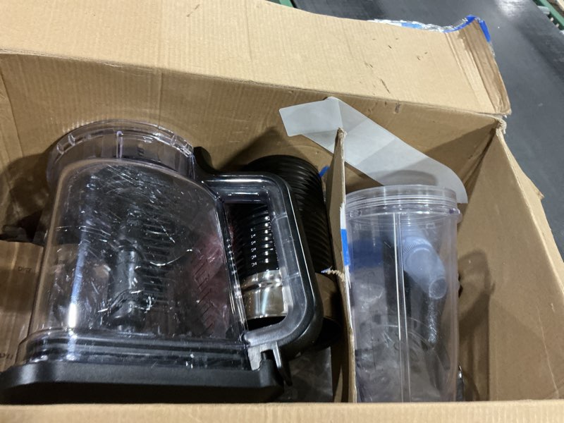 Condition photo showing As Is for Ninja Blender & Food Processor Combo, Foodi Power Blender System for Smoothies, Bowls, Spreads & Shakes, 6 Functions, 72-oz Pitcher, To-Go Cups, Silver, SS401 1600 Peak Watts