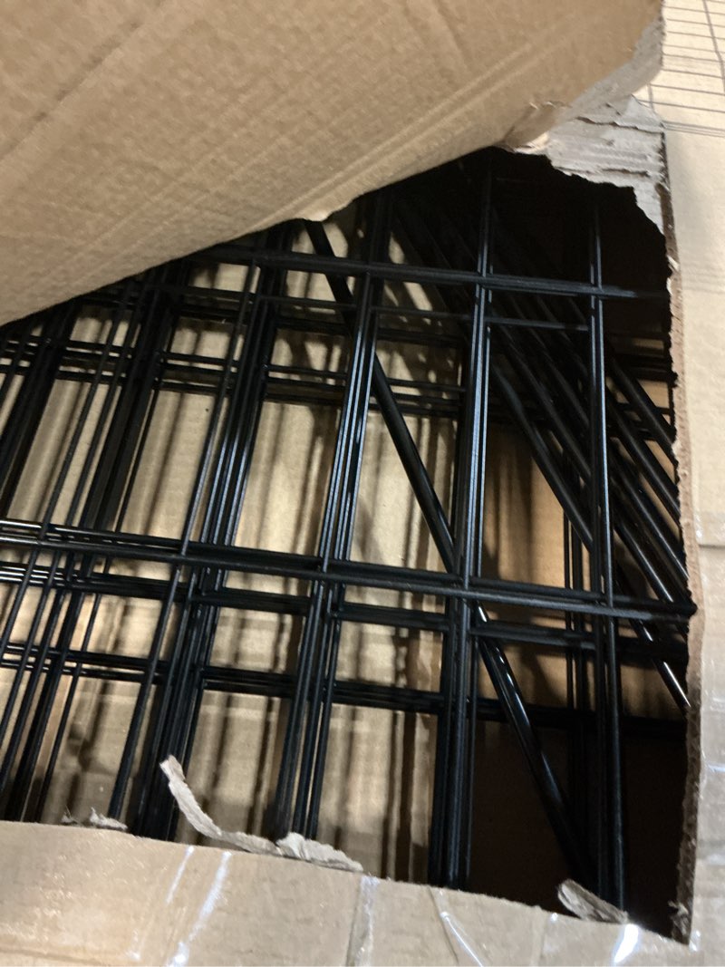 Condition photo showing Good Condition for decorative garden fence 40in (h) x24ft (l), 10 pack no dig fence animal barrier for dog, arched flower bed edging, wire border panel fencing for yard patio outdoor decor black 10 panels-40in(h)x24ft(l)