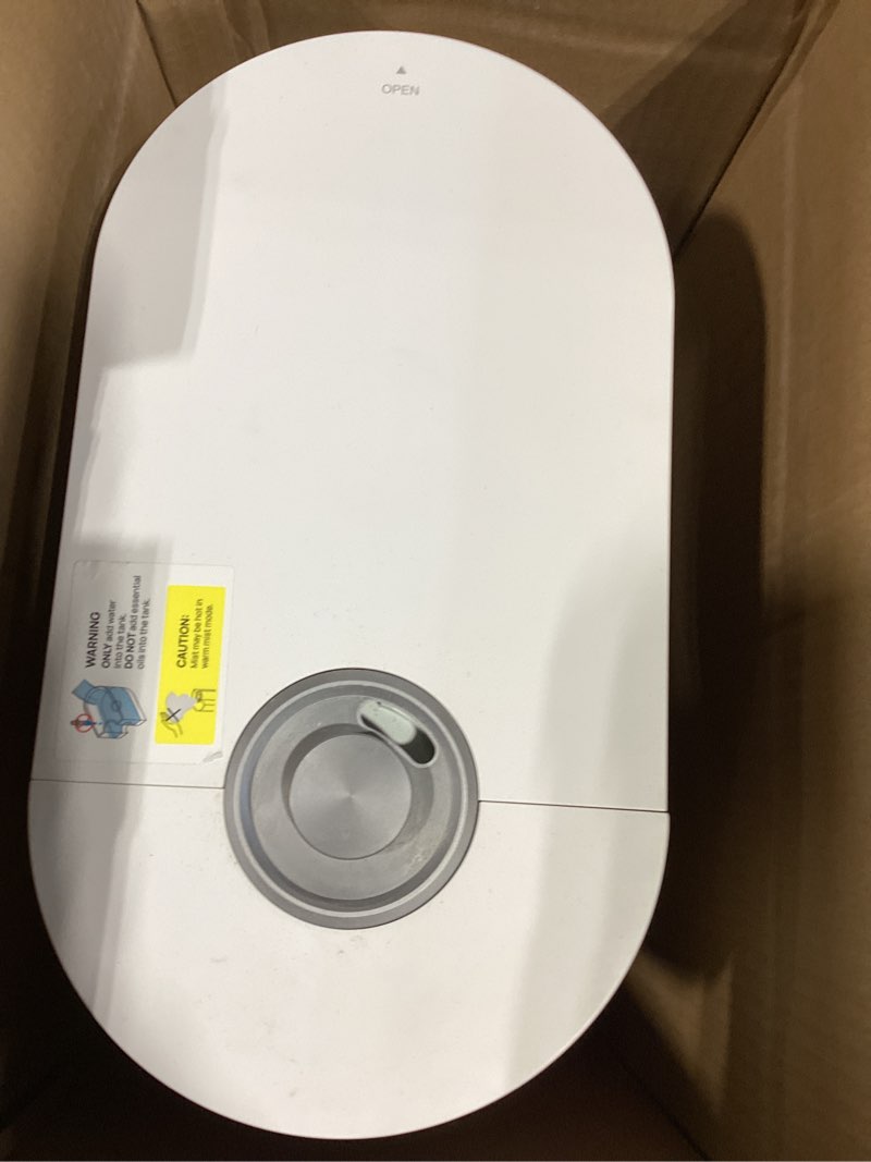 Condition photo showing Good Condition for DREO 8L Smart Humidifier Large Room 600ft², HM717S, 80H Runtime Supersized Warm and Cool Mist Humidifiers for Bedroom Baby, 28dB Quiet Air Humidifier for Plants Indoor, Home, Whole House, Silver