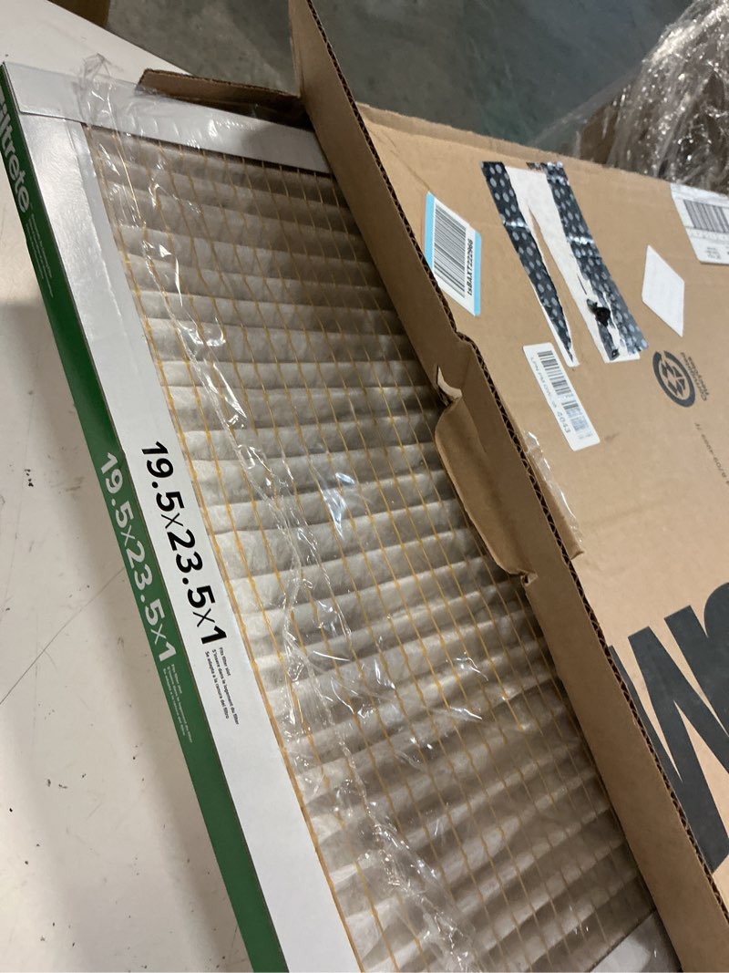 Condition photo showing Good Condition for filtrete 19.5x23.5x1 ac furnace air filter, merv 8, mpr 700, tough on pollen, easy on airflow, 3-month pleated 1-inch electrostatic air cleaning filter, 4-pack (actual size 19.31 x 23.31 x 0.81 in)