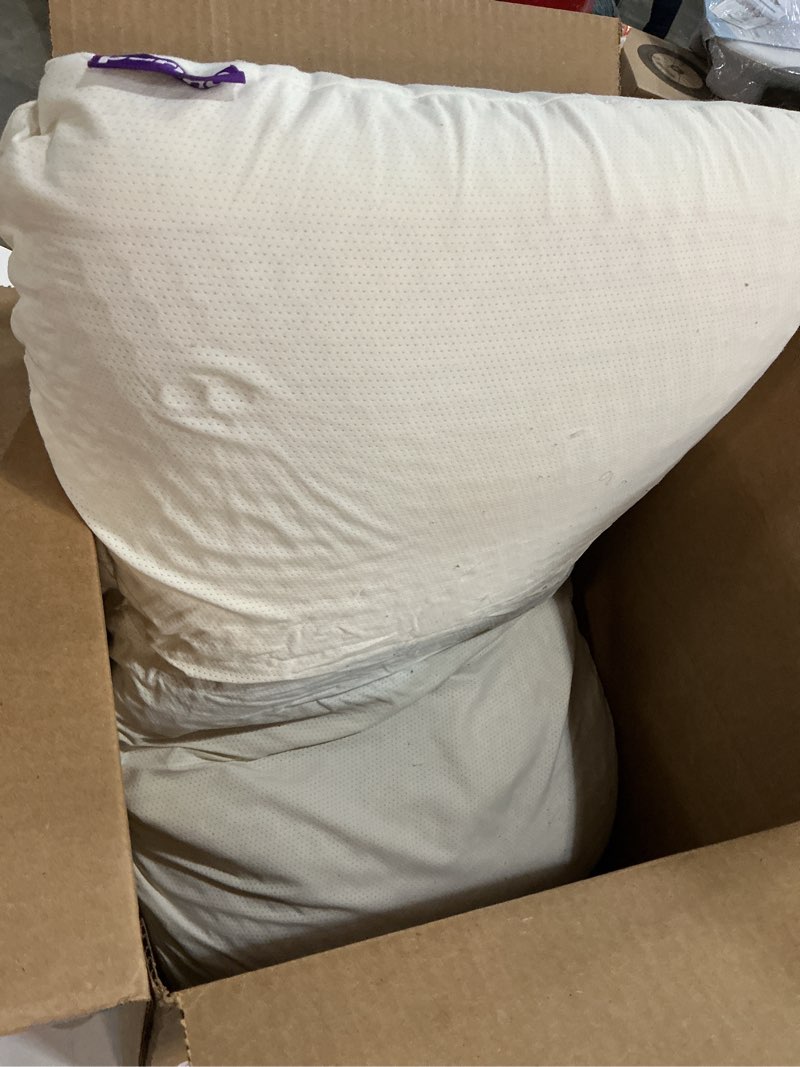 Condition photo showing As Is for Purple Harmony Pillow – Talalay Latex Foam Cooling Pillow for Combo or Side Sleepers, 360º Hex GelFlex Grid for No-Pressure Support and Luxurious Weightless Feel - Standard, Medium Feel, Tall Height Standard – Tall