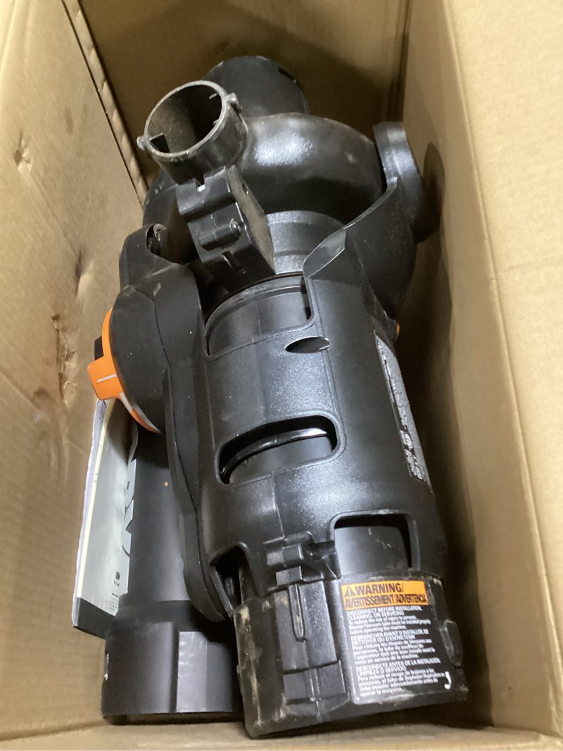 Condition photo showing As Is for WORX 12 Amp Trivac 3-in-1 Electric Leaf Blower/Mulcher/Yard Vacuum - WG512