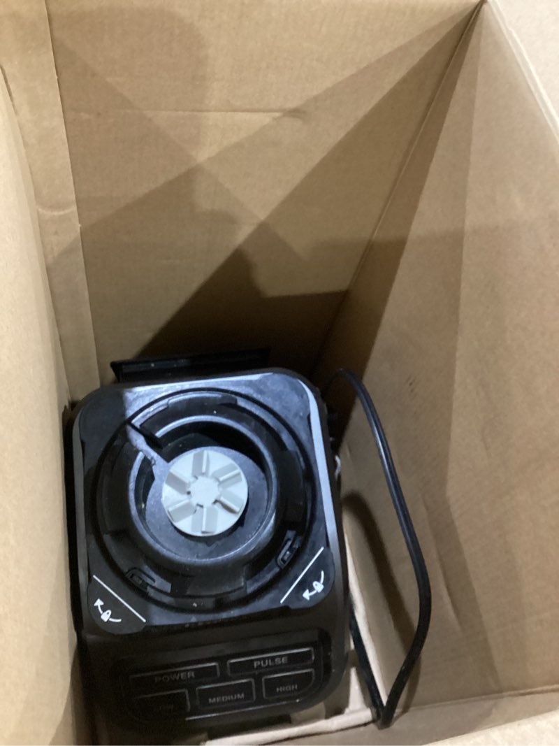 Condition photo showing As Is for ninja bl610 professional 72 oz countertop 1000-watt base and total crushing technology for-smoothies, ice and frozen fruit, black, blender + pitcher