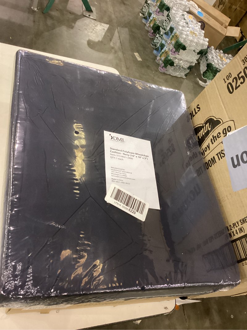 Condition photo showing New/Like New for DMI Seat and Chair Cushion for Office Chairs, Wheelchairs, Scooters, Kitchen Chairs or Car Seats, FSA HSA Eligible, for Support and Height while Reducing Stress on Back, Tailbone or Sciatica 3 Inch thick