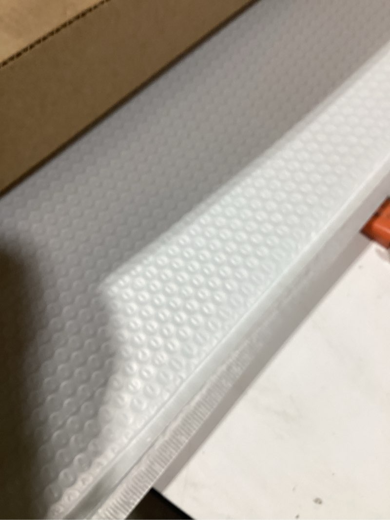 Condition photo showing Good Condition for 18x 24 inch acrylic picture frame, horizontal/vertical clear photo frame for wall with tape, no drilling floating hanging frameless picture frame, wall mount for home, school, office 18 x 24 inches