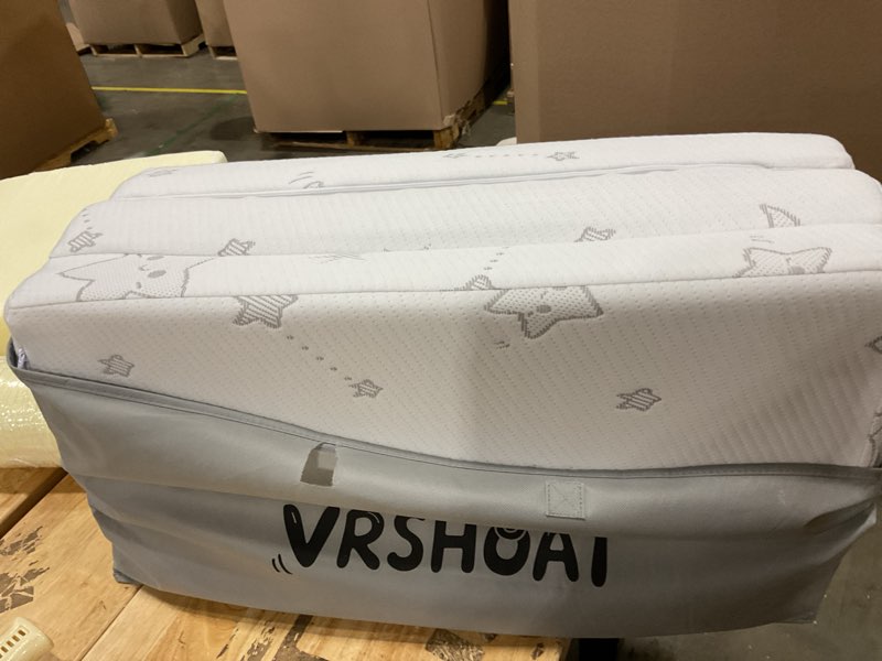 Condition photo showing Good Condition for trifold pack and play mattress 38"x26", double-layer pack n play mattresses for baby toddler with waterproof washable breathable cover, portable mini crib mattress for playpen 38"*26"*3"