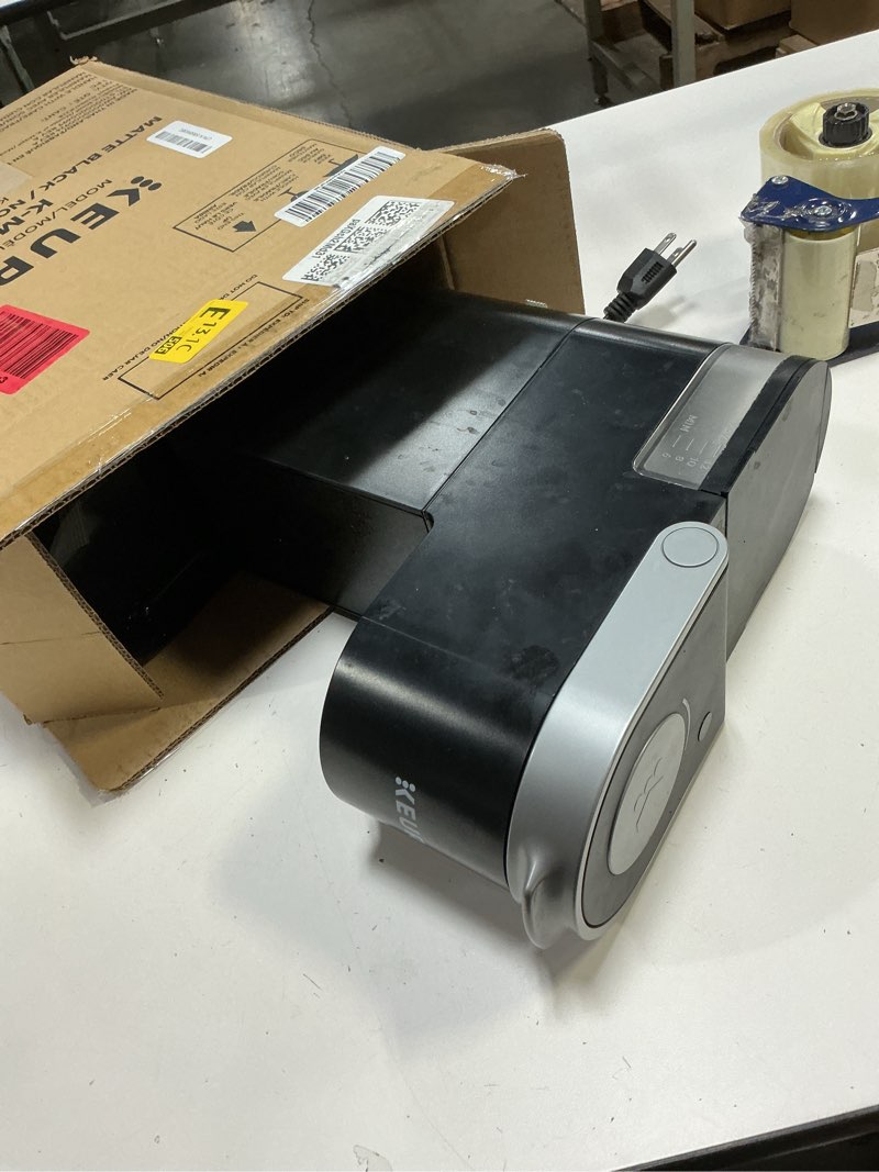 Condition photo showing As Is for Keurig K-Mini Single Serve K-Cup Pod Coffee Maker, 6 to 12oz Brew size, with Cord Storage, Perfect for Small Spaces, Black