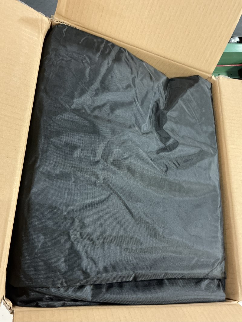 Condition photo showing Good Condition for golf cart enclosure 4 passenger rain winter cover long roof for club car ezgo, side doors curtains, transparent window, four person seat, waterproof, weather protection, 86 inch black