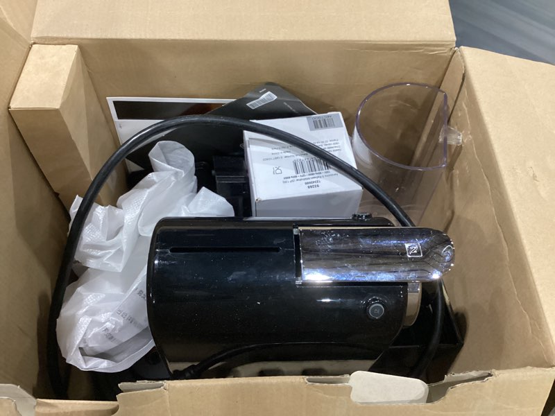 Condition photo showing Good Condition for nespresso citiz coffee and espresso machine by de'longhi with milk frother, black, 9.3 x 14.6 x 10.9 inches machine + frother black
