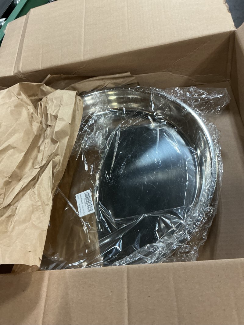 Condition photo showing Good Condition for deep dish pizza pan,stainless steel pizza tray oven pan,pie grill pan baking pan10-12-14inch (16x1.95) 16x2inch