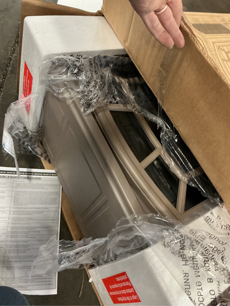 Condition photo showing As Is for duraflame Infrared Quartz Electric Stove Heater FRENCH GRAY