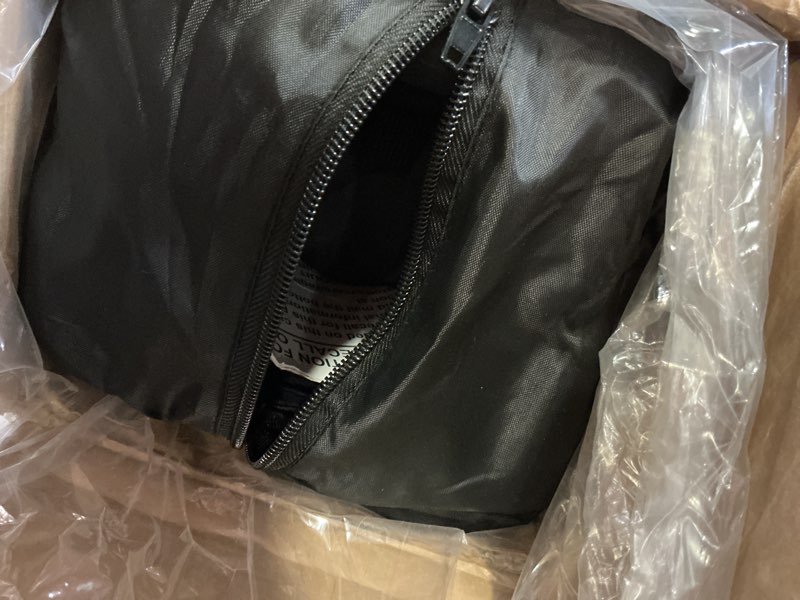 Condition photo showing New/Like New for dream on me nest portable playard in black with carrybag an shoulder strap, lightweight, packable and easy setup baby playard, breathable mesh sides and soft fabric - comes with a removable padded mat