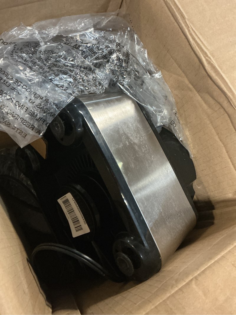 Condition photo showing As Is for hamilton beach 12-cup stack & snap food processor & vegetable chopper  black (70725a)