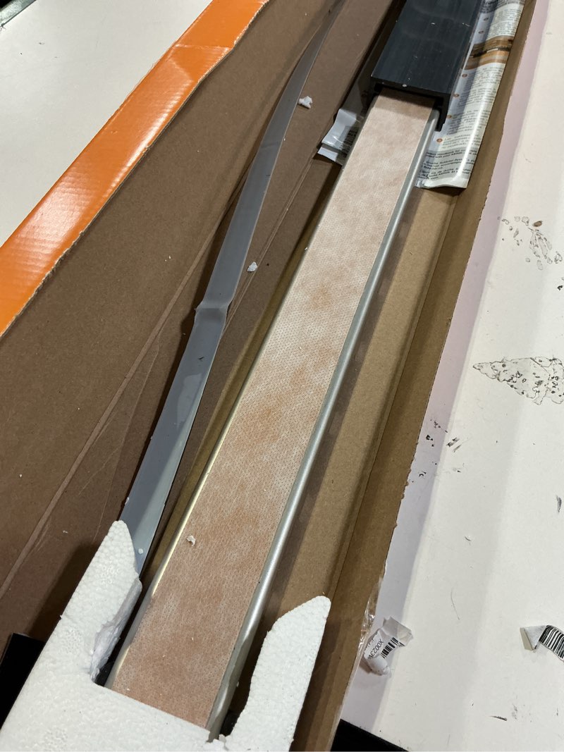 Condition photo showing Good Condition for Schluter Kerdi-Line Frameless Grate Assembly for Ceramic & Stone Tiles - Use with Center Outlet Channel Body - Tile Design, 36" Length - KL1DRE90