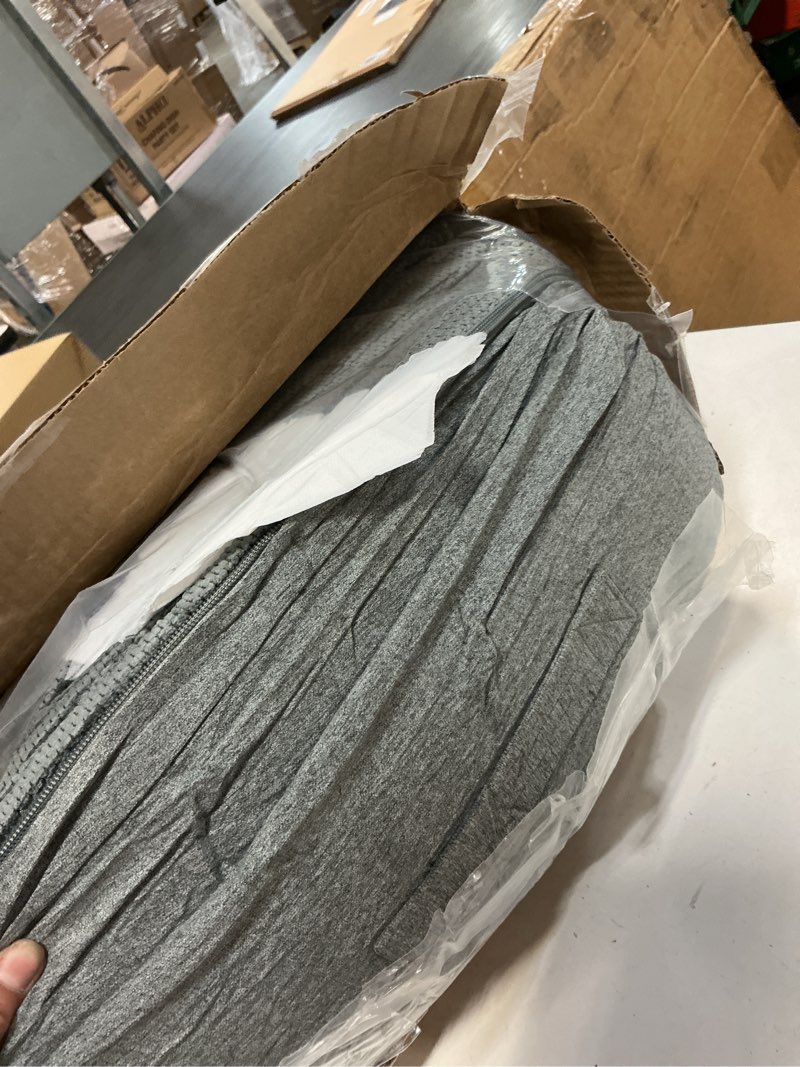 Condition photo showing Good Condition for gray curved dog stairs ramp for high beds 28.7" h, 5-step dog steps for small dogs and cats, pet stairs for high bed climbing, non-slip balanced pet step gray 5-step
