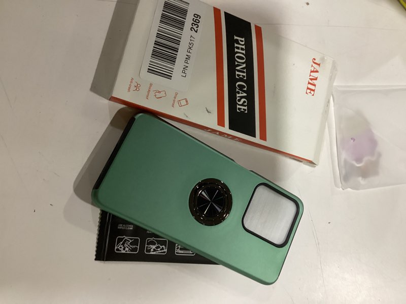 Condition photo showing Good Condition for JAME for Motorola Moto G 2025/2026 Case, Moto G Play 2026 Case with Screen Protector, Dual Layer Military Grade Shockproof Cover with Ring Holder Stand Kickstand Protective Phone Cover, Alpine Green Moto G 2026/G 2025/G Play 2026 Alpine Green
