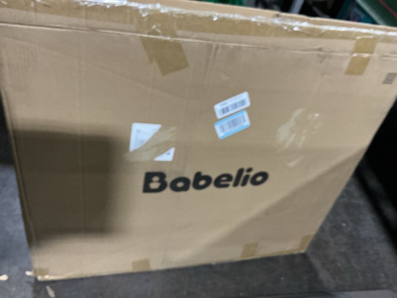 Condition photo showing As Is for Babelio Removable & No Bottom Bar Baby Gate, 35.5-55" Extra Wide Hardware Mounted (Drill Needed)| Wide Walk-Thru| Auto-Close Safety Dog/Pet Gate for Stairs & Doorways (Black, 35.5-55" W, 30" H) Black 35.5-55" W, 30" H Extra Wide