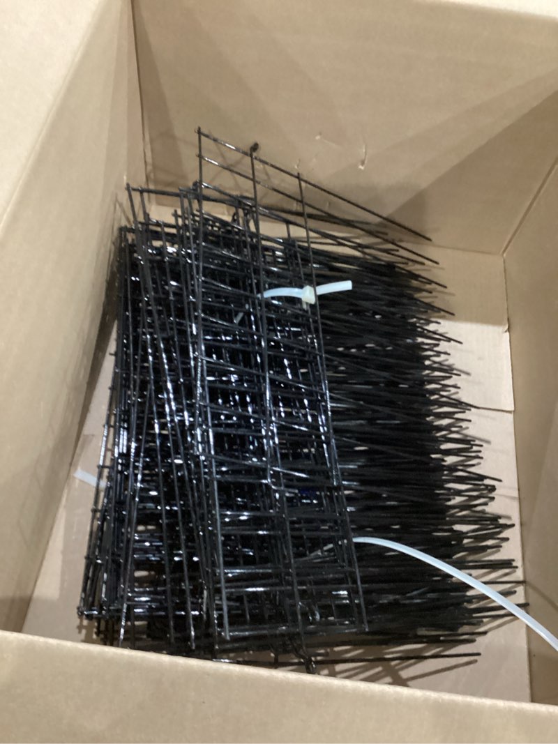 Condition photo showing Good Condition for animal barrier fence, 14 pack no dig fence panels,19.52ft(l) x 13inch(h) garden fence border, dig fence barrier for dogs rabbits defense, ground defense border for outdoor, yard, patio 14 pack,19.52ft