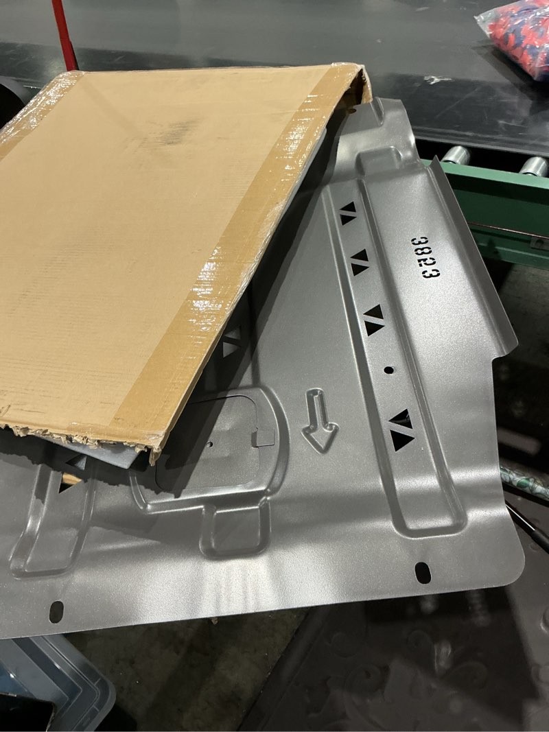 Condition photo showing Good Condition for transmission protection plate compatible with 2015-2022 ford f150, heavy-duty skid plate engine splash guard replacement