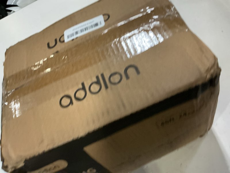 Condition photo showing New/Like New for addlon 48ft led outdoor string lights with 25 edison vintage shatterproof bulbs and commercial grade weatherproof strand - etl listed heavy-duty decorative lights for patio garden black 48ft(24 sockets)