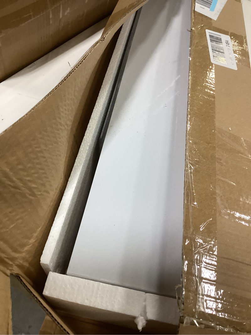 Condition photo showing Good Condition for BAMEOS Floating Shelf,Wall Shelf,Decor Wall Mounted Shelves,Hanging Shelf Set L24xW6 for Bathroom Kitchen Living,Kitchen,Room Bedroom Storage,White 24x6 White