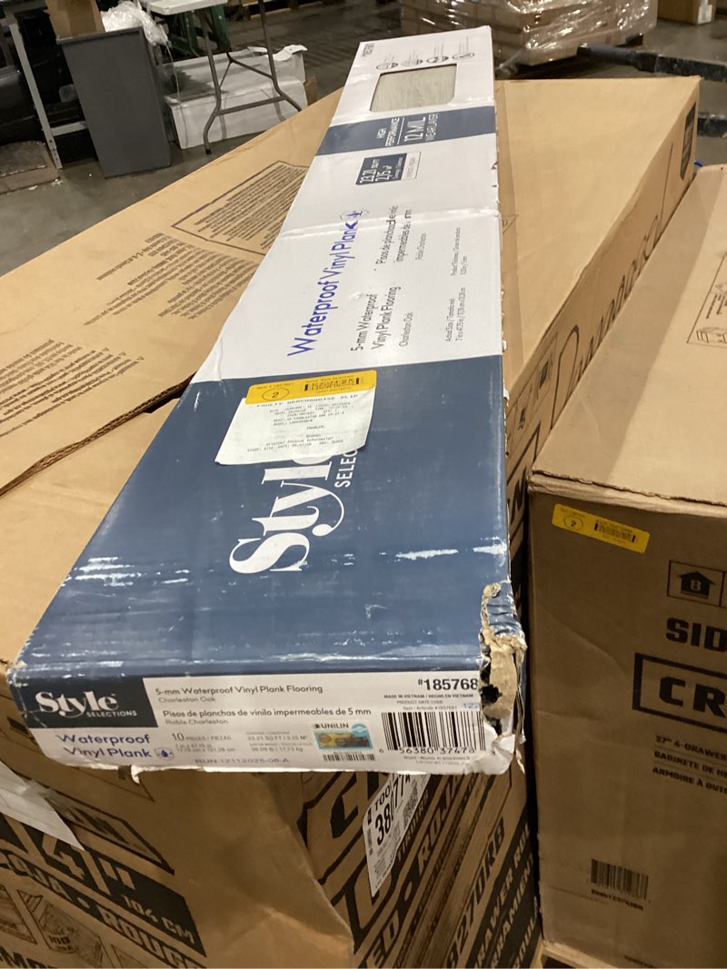 Condition photo showing Good Condition for procore plus charleston oak 7-in x 47.75-in waterproof interlocking luxury vinyl plank flooring (23.21-sq ft)