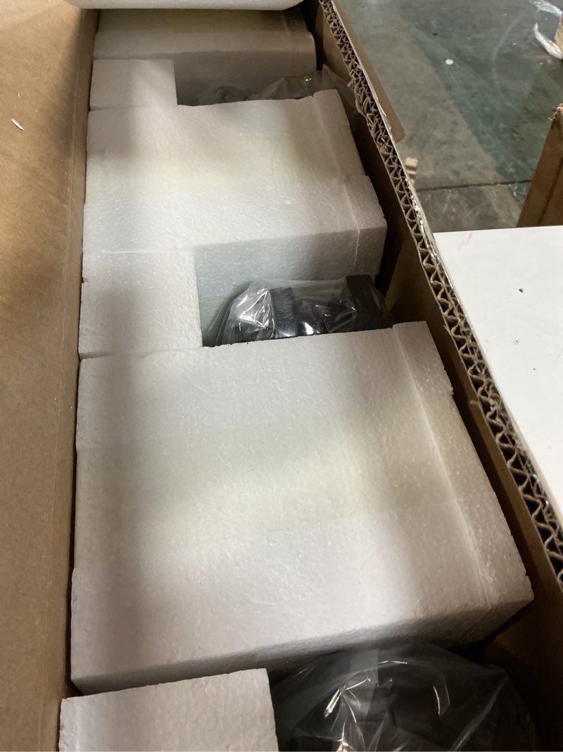 Condition photo showing Good Condition for vanity lights 3-lights bathroom light fixtures over mirror in black finished, bath wall lighting with cylinder seeded glass black 3-lights, 23.6-inches