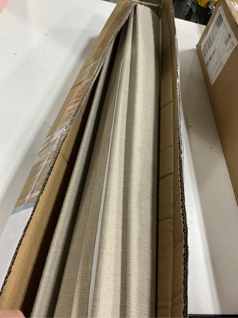 Condition photo showing Good Condition for 100% blackout no tools no drill cordless roman shades for windows, size 33 3/4" w × 72" h (for windows 34" w × 72" h) blackout - off-white blackout - off-white 34" w × 72" h