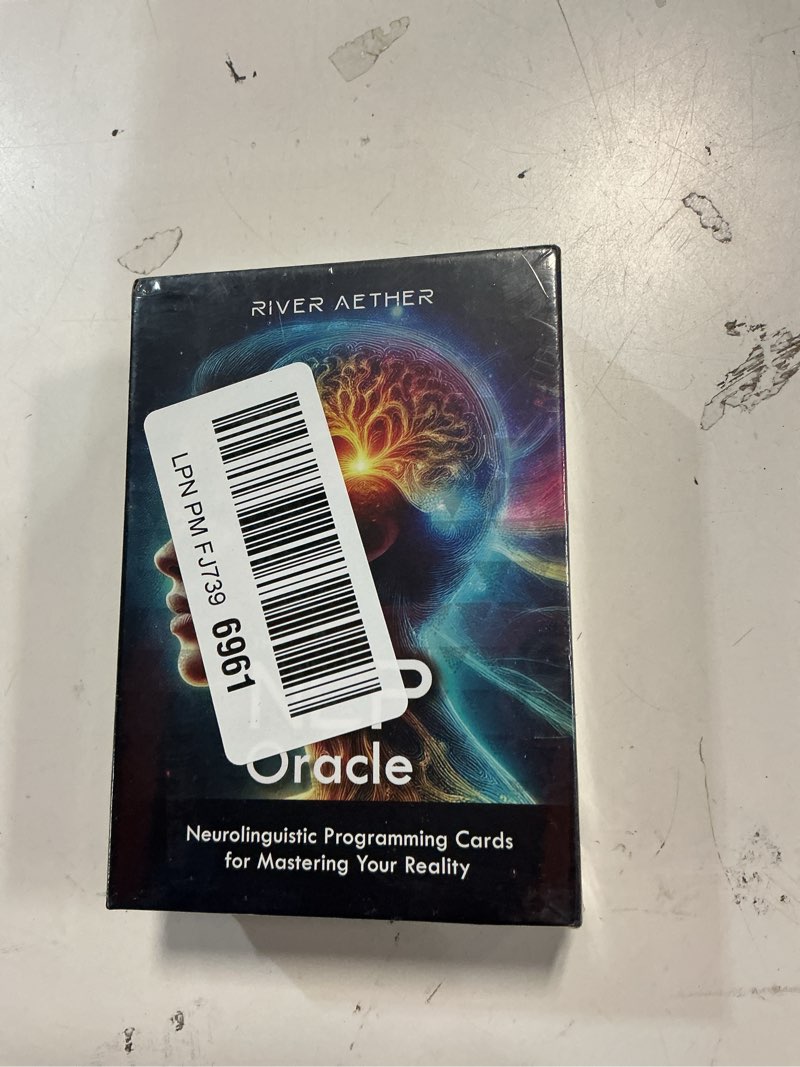 Condition photo showing New/Like New for The NLP Oracle: Neurolinguistic Programming Cards for Mastering Your Reality - Deck of 70 Oracle Cards by River Aether - The Essential NLP Toolbox for Beginners to Experienced NLP Practitioners