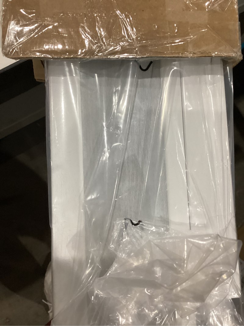 Condition photo showing As Is for Lazblinds Upgraded Top Down Bottom Up (TDBU) Honeycomb Blinds, No Drill No Tools Easy Install Cordless Cellular Shades for Windows 32" W x 72" H, White - Blackout Blackout - White 32"W x 72"H