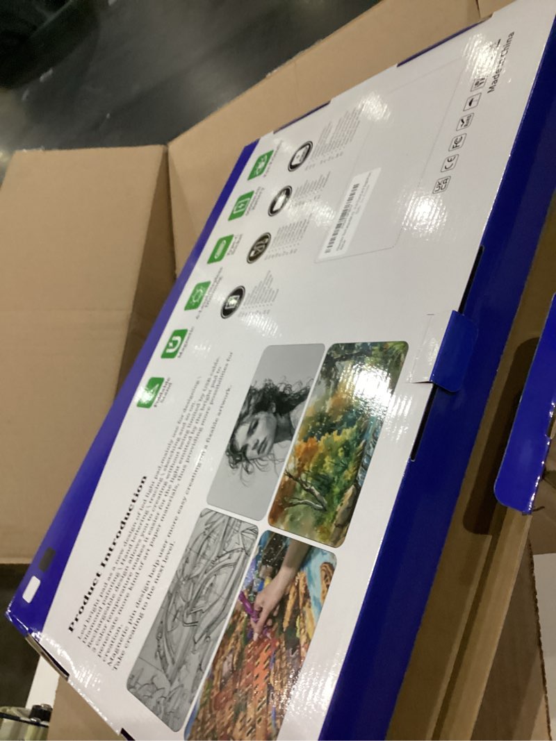 Condition photo showing As Is for Heanolier Rechargeable A4 Light Board with Stand & Padded Case,7100Lux Bright Magnetic Light Pad with Side Buttons,Wireless Light Box for Tracing,LED Light Table for Diamond Painting,Sketching(White)