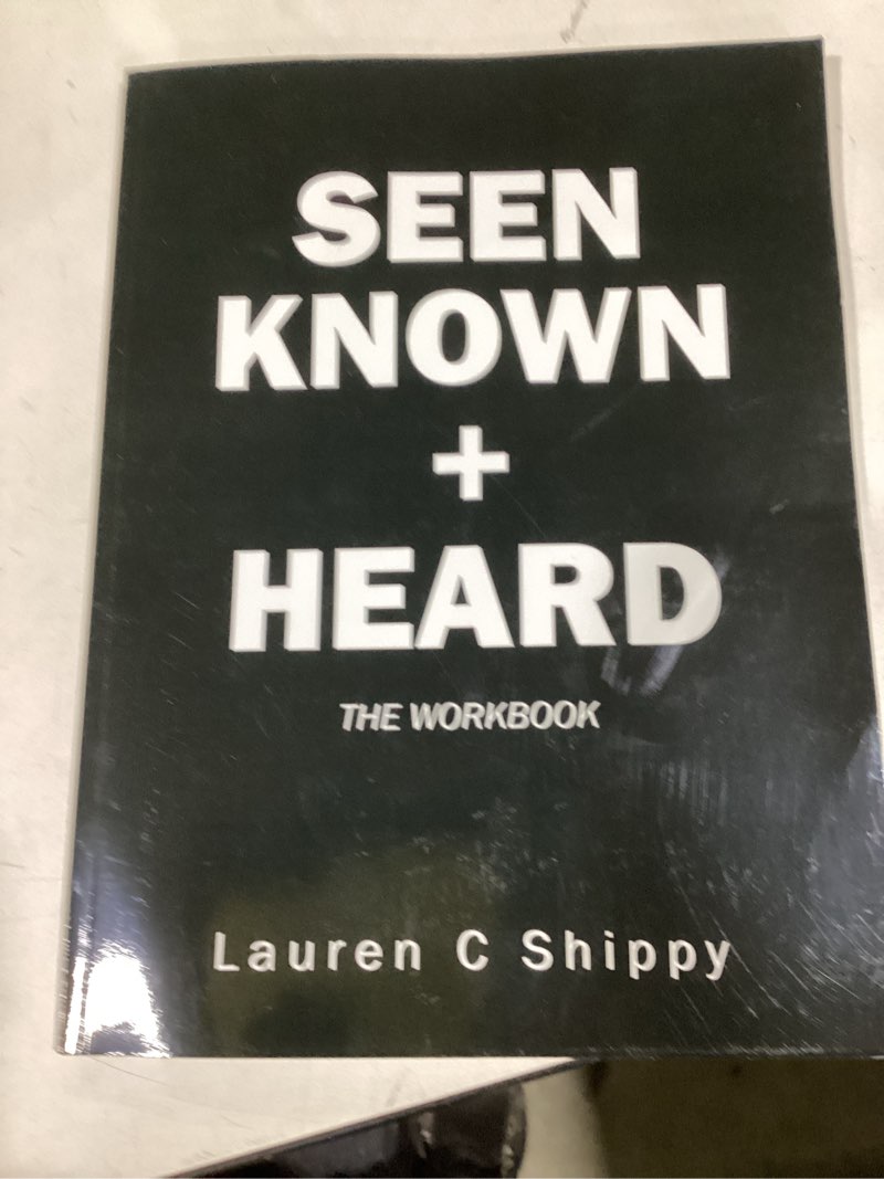 Condition photo showing As Is for Seen Known + Heard: The Workbook