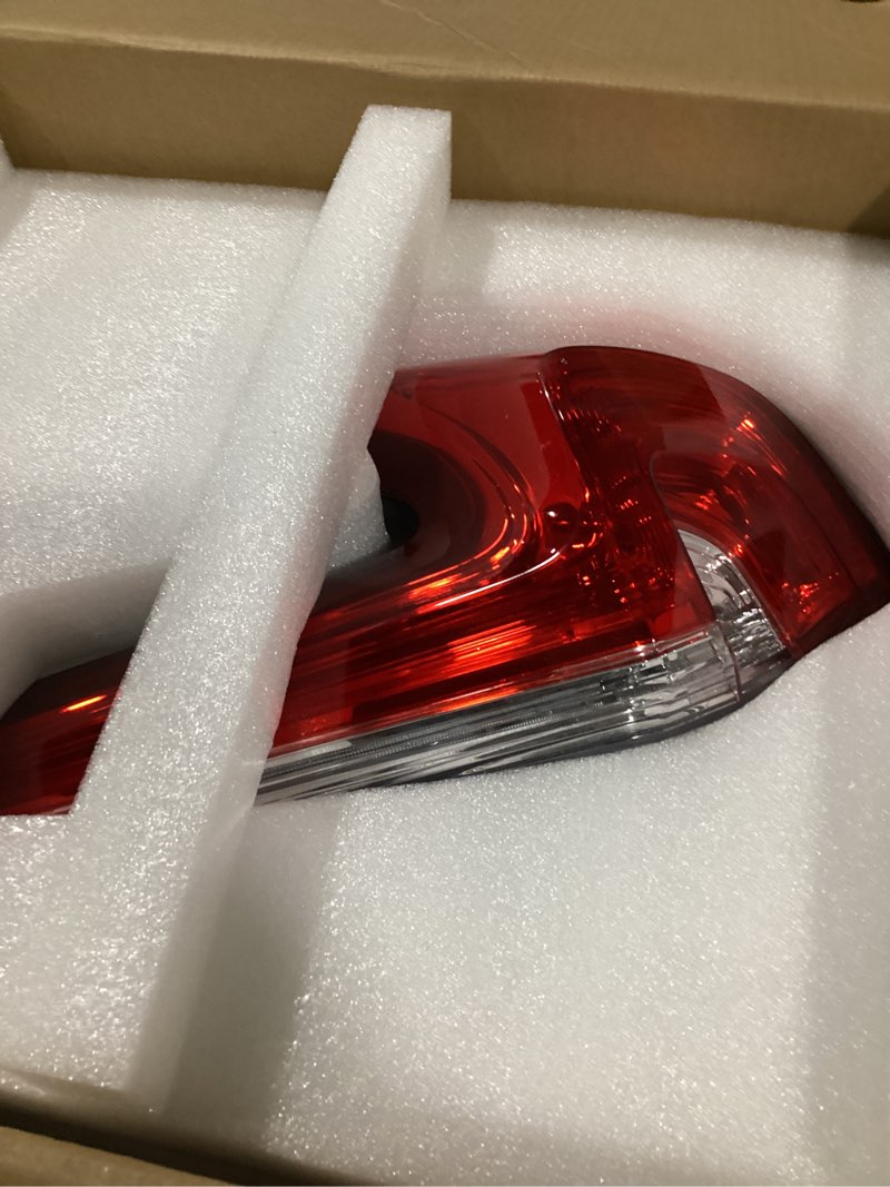 Condition photo showing As Is for tail light assembly compatible with 2002-2006 dodge ram 1500 2003-2006 dodge ram 2500 3500 pickup driver and passenger side taillights rear brake lamps with bulb inside and wiring harness