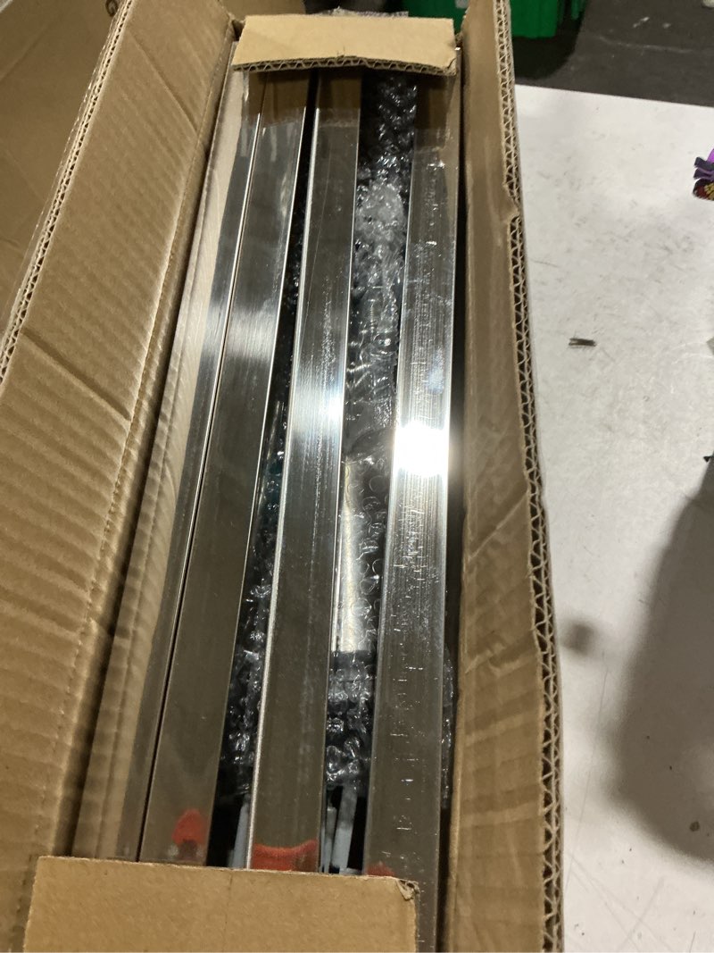 Condition photo showing Good Condition for mini fridge stand with silicone mat, adjustable refrigerator stand with 4 stainless steel feet, 24''x 24'' dorm fridge stand protect from appliance leaks for fridge, washer, dryer (7.3"-8.5" high)