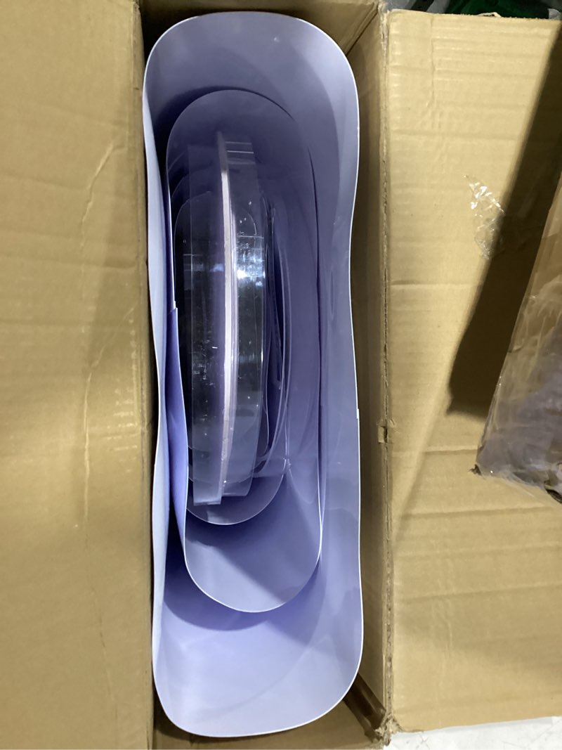 Condition photo showing New/Like New for 5PC Cylinder Pedestal Stands for Party, White Round Large Cylinder Tables, Pedestal Display Plinth Pillars for Wedding Ceremony Birthday Party Art Decor