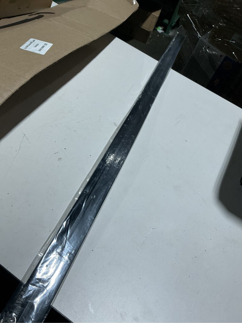Condition photo showing Good Condition for randall manufacturing co., inc | door sweeps – aluminum & brush | brush sweeps for gaps up to 1” | black trim with black brush | 3 feet | fill gaps & keep unwanted debris out