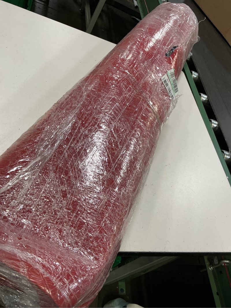 Condition photo showing Good Condition for 450 gsm extra thick waterproof red carpet runner for events decorations, 4x15 ft not slip red runner aisle runway rug for wedding, party, banquet, activity entrance and special events decorations red 4' x 15' (runner)