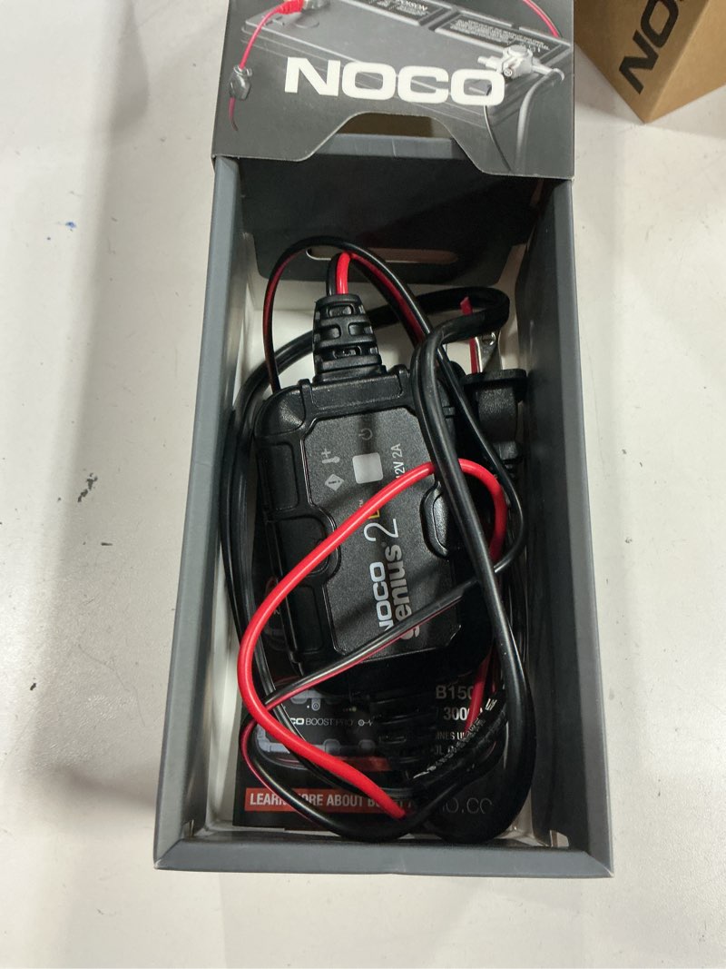 Condition photo showing Good Condition for noco genius2d: 2a 12v smart onboard battery charger - direct-mount automatic maintainer, trickle charger & desulfator with overcharge protection & temperature compensation – for lead-acid batteries