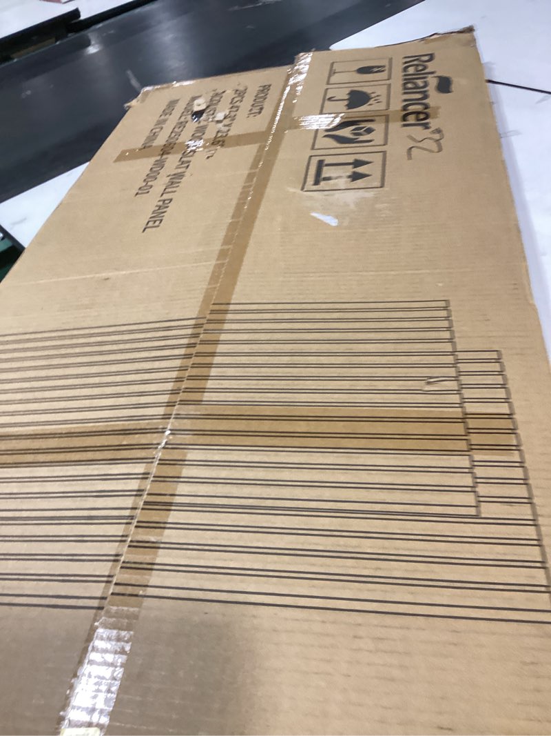 Condition photo showing New/Like New for RELIANCER 2 Pack 47.3" x 23.6" Acoustic Wood Slat Wall Panels,Soundproof Wooden Salt Paneling for Wa